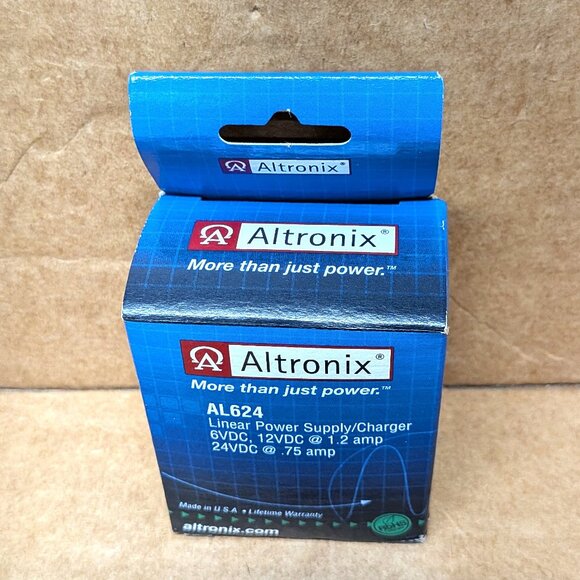 ALTRONIX AL624 LINEAR POWER SUPPLY/CHARGER 6VDC 12VDC @ 1.2 AMP 24VDC @ .75 AMP - Picture 2 of 4